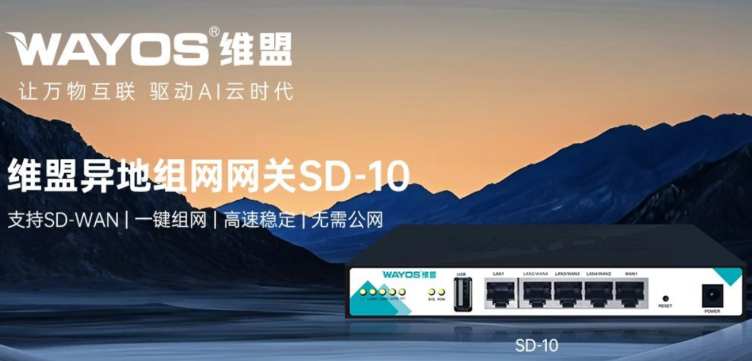 维盟SD-WAN，让异地组网更稳定！