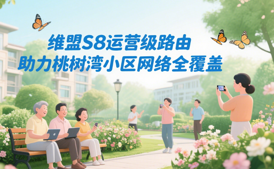 维盟S8运营级路由，助力桃树湾小区网络全