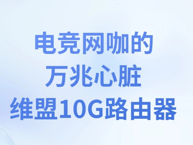 电竞网咖的万兆心脏：维盟10G路由，为极致体验而生